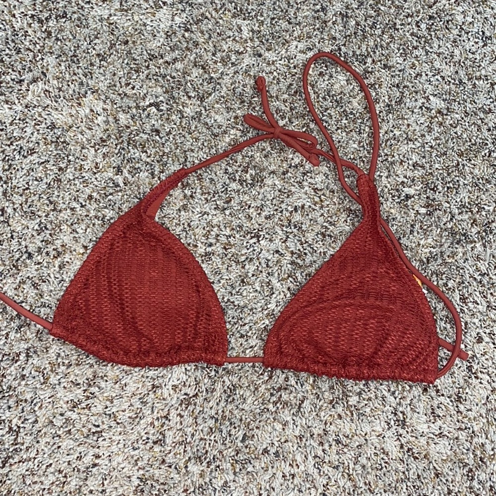 Medium burnt orange bathing suit top